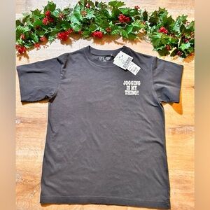 NWT- Kids/ Women Retro Peanuts Short Sleeve - Dark Grey - Snoopy Design. 13Y